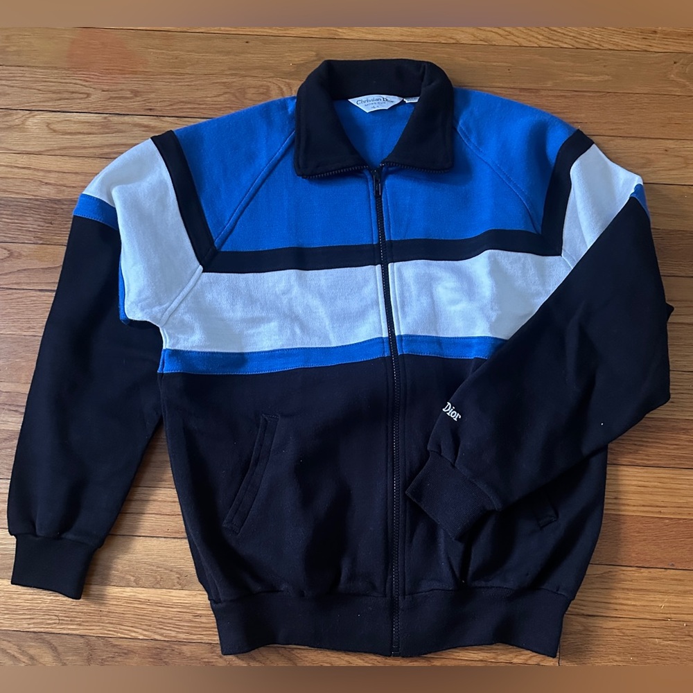 Dior Monsieur royal blue black and white Knit